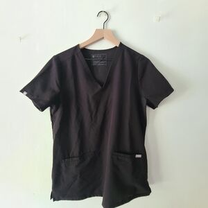 Figs Black Scrub Top + Bottom Size Medium